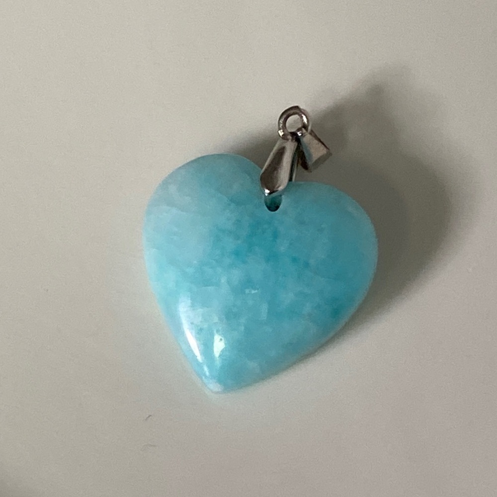 Blue Heart Pendant larimer - Picture 2 of 5